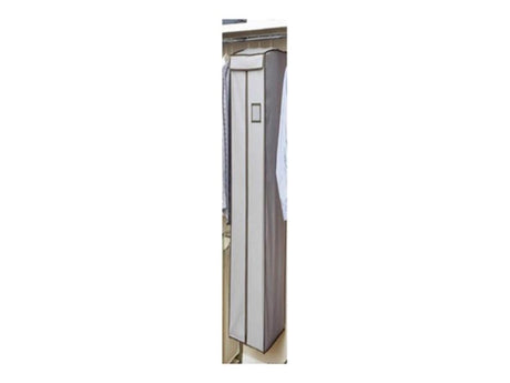 Armoire suspendue grise 135x20x48cm (hxlxp). pour suspendre jusqu'à 6 vêtements sans poussière.