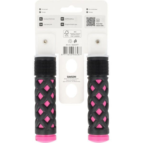 Simson handvatten kinder roze-zwart