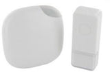 Chacon kit de sonnette sans fil 300m design enfichable blanc + flash - 8415101