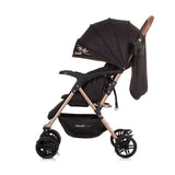 Chipolino April Buggy pliable avec couverture de pied Obsidian noir