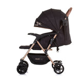 Chipolino April Buggy pliable avec couverture de pied Obsidian noir