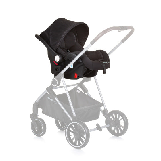 Chipolino Aura Siat d'auto avec adaptateurs 40-85 cm Groupe 0+ Obsidian Black