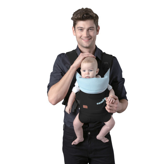 Chipolino confortable porte-bébé ergonomique avec 4 positions de bébé bleu noir