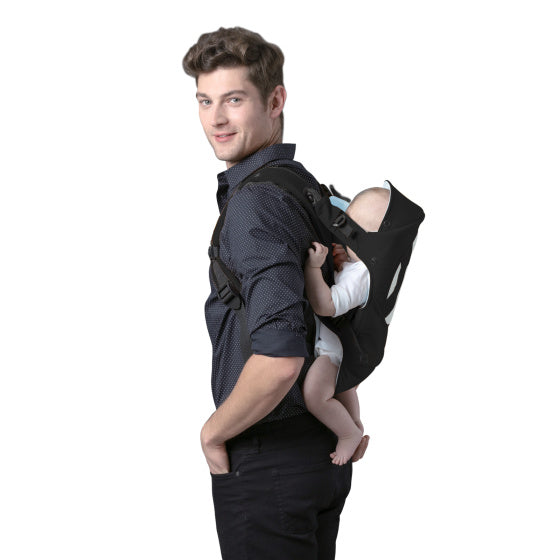 Chipolino confortable porte-bébé ergonomique avec 4 positions de bébé bleu noir