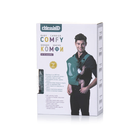 Chipolino confortable porte-bébé ergonomique avec 4 positions de bébé bleu noir