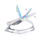 Chipolino Baby Spa Chaise à bascule avec de la musique et des vibrations apaisantes Blue Grey