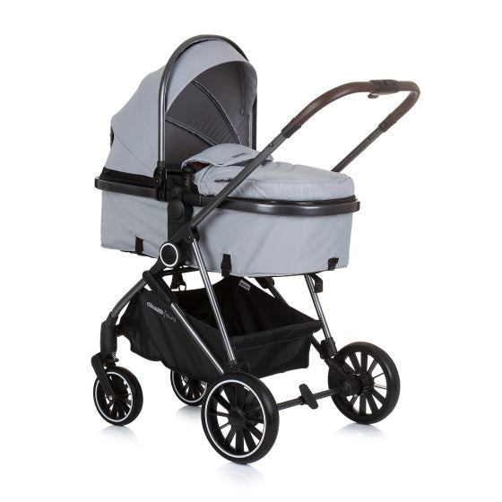 Chipolino Aura pliable 3-en-1 Pram avec sac à couches