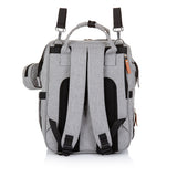 Sac à couches de sac à dos chipolino avec beaucoup d'espace de stockage supplémentaire gris cendré