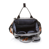 Sac à couches de sac à dos chipolino avec beaucoup d'espace de stockage supplémentaire gris cendré