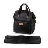 Sac à couches à sac à dos chipolino avec version de la version en cuir noir