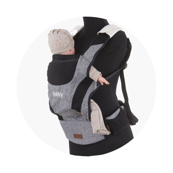 Chipolino Bobby Ergonomic Baby Carrier avec Hood Grey