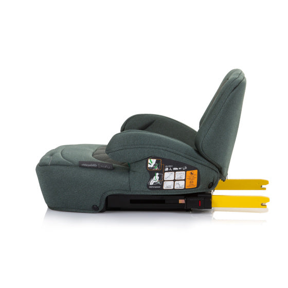 Chipolino Safy réhausseur i-size 125-150 cm isofix pastel vert foncé