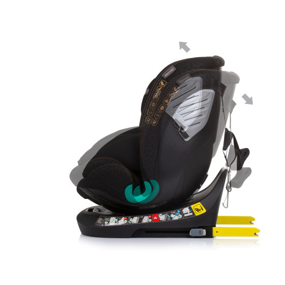 Siège d'auto Chipolino I-Size 40-150 cm Isofix 360 ° Obsidian noir
