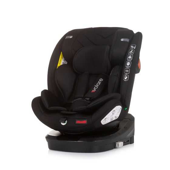 Chipolino siège auto i-size 40-150 cm isofix 360° noir obsidienne