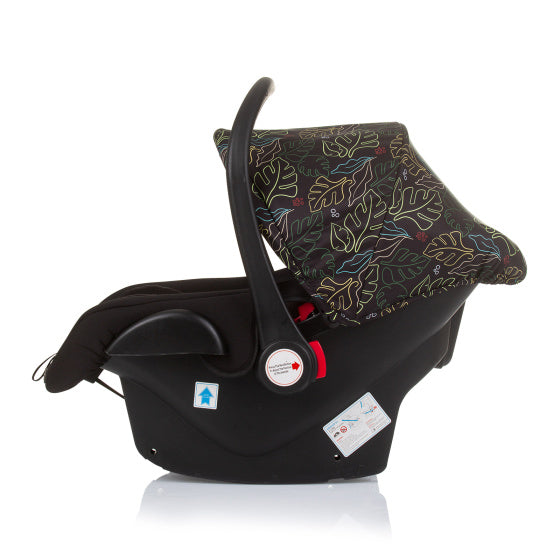Chipolino Havana Seat Seat avec adaptateurs 40-85 cm Groupe 0+ Feuilles d'obsidienne noires