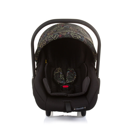 Chipolino Havana Seat Seat avec adaptateurs 40-85 cm Groupe 0+ Feuilles d'obsidienne noires