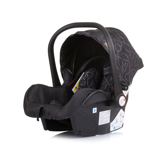 Chipolino Estelle Siège Auto avec Adaptateurs 40-85 cm Groupe 0+ Ébène