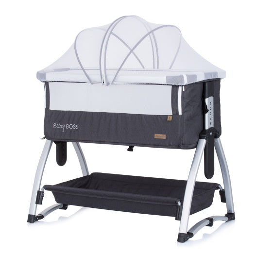 Chipolino bébé boss co-endormi avec fonction swing moustique anthracite gris gris argent
