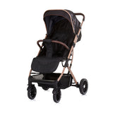Chipolino combo pliable buggy avec couvercle de pied obsidien or noir