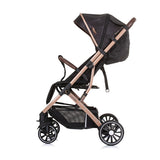 Chipolino combo pliable buggy avec couvercle de pied obsidien or noir