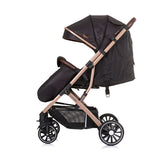 Chipolino combo pliable buggy avec couvercle de pied obsidien or noir