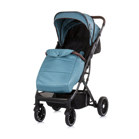 Chipolino combo pliable buggy avec couvercle de pied turquoise turquoise noir