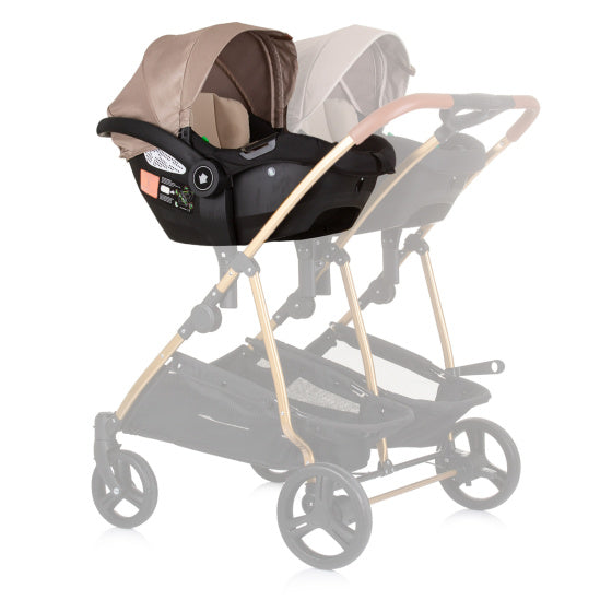 Chipolino Duo Aaut siège 40-87 cm Groupe 0+ beige noir doré