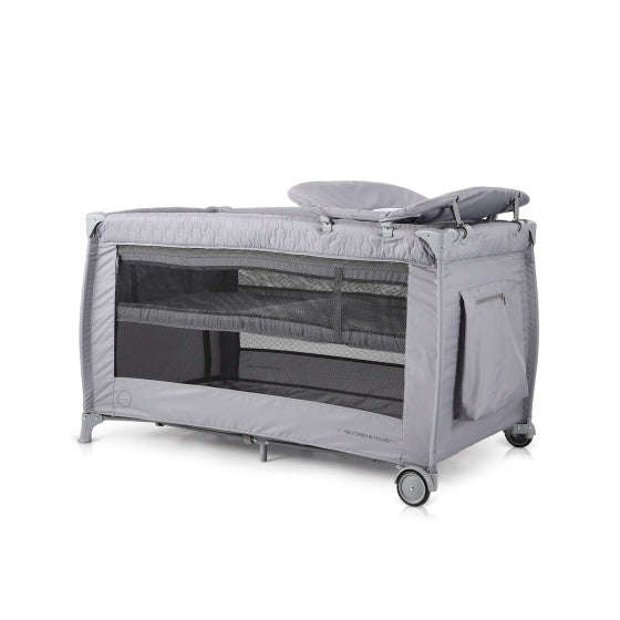 Chipolino Bella Lit de camp pliant avec un pavé à langer gris