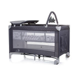 Chipolino pliable de camping avec un coussin changeant anthracite de granit