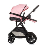Poussette pliable 3-en-1 Chipolino Harmony avec sac à couches rose