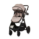 Chipolino Harmony Poussette pliable 3 en 1 avec sac à couches Macadamia Beige Noir