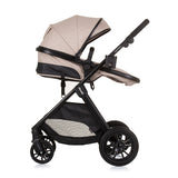 Chipolino Harmony Poussette pliable 3 en 1 avec sac à couches Macadamia Beige Noir