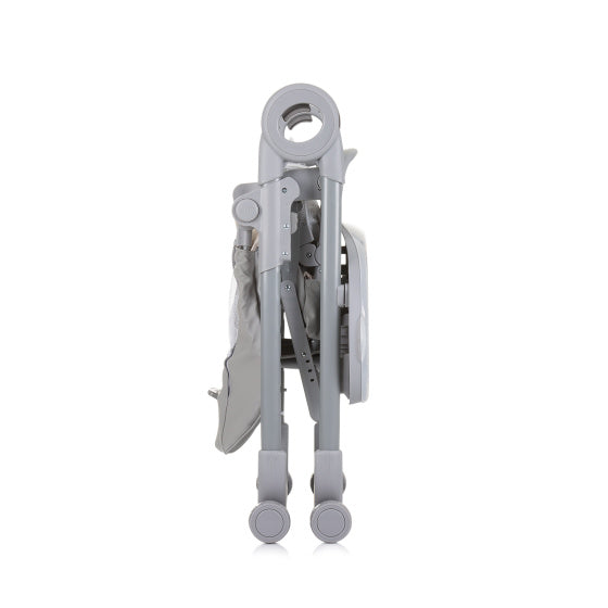 Chipolino Chef High Couche avec coussin de plats de siège gris pur