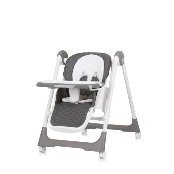 Chipolino Milk Shake 2 en 1 Chaise à bascule de chaise à bascule Granite Gris White