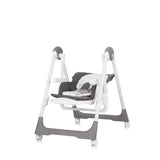 Chipolino Milk Shake 2 en 1 Chaise à bascule de chaise à bascule Granite Gris White