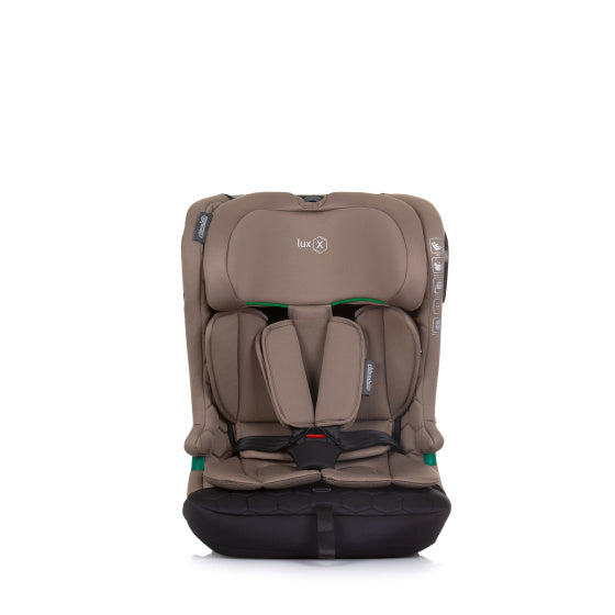 Chipolino lux x siège auto i-size 76-150 cm isofix macadamia taupe noir