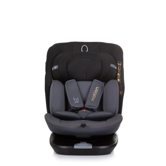 Siège d'auto Chipolino I-Size 40-150 cm Isofix 360 ° Obsidian noir gris