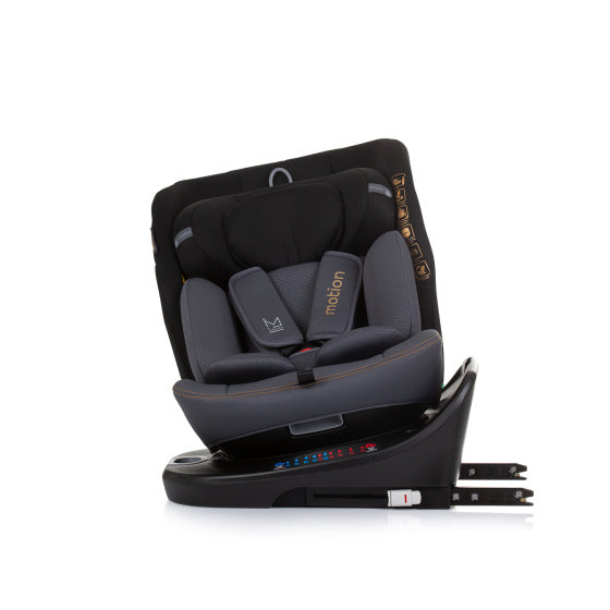 Siège d'auto Chipolino I-Size 40-150 cm Isofix 360 ° Obsidian noir gris