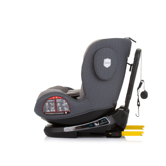 Chipolino Peak siège auto i-size 40-150 cm isofix 360° gris granit
