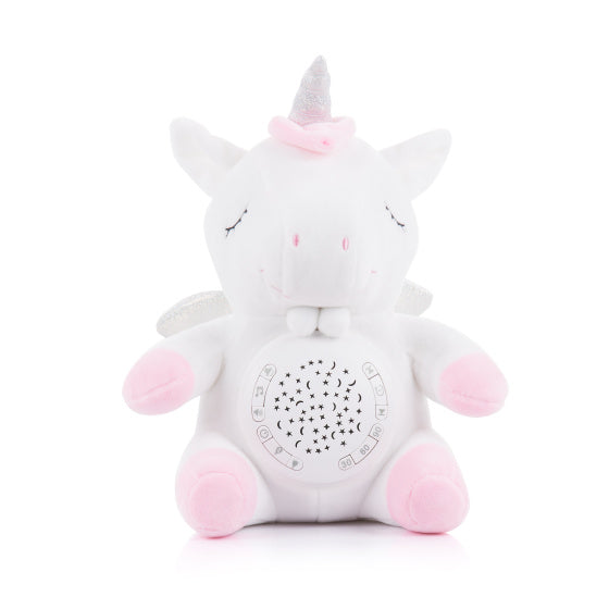 Chipolino en peluche bébé Projecteur Cuddly Unicorn avec lumière musicale