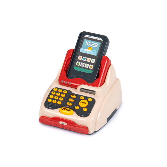 Caisse enregistreuse jouet Chipolino, ensemble de jeu interactif avec lumière et son