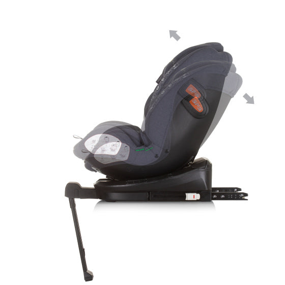 Chipolino tourino siège auto i-size 40-150 cm isofix 360° granit gris foncé