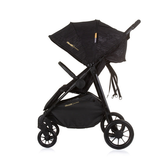 Chipolino top pliable buggy pour 2 obsidienne noire
