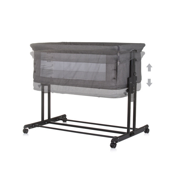 Coffre cododo Chipolino zen avec moustiquaire gris granit