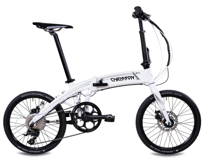 Chrisson ef3 20 pouces 32 cm unisexe 9v frein à disque mécanique blanc
