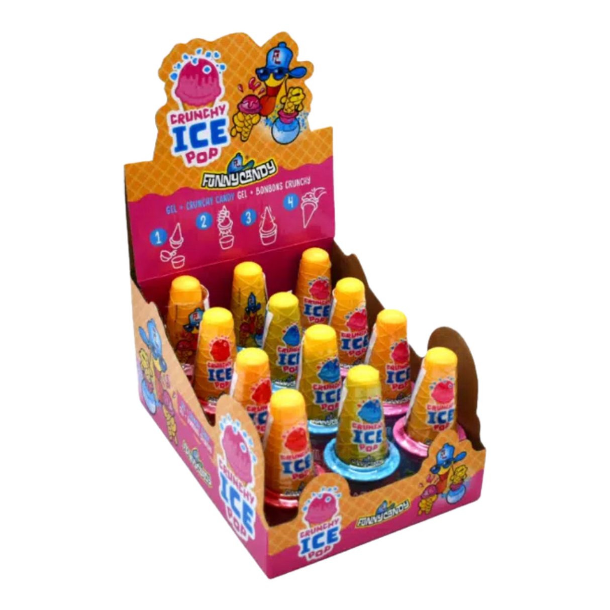 Bonbons amusants chruny ice pop (12x 70gr)