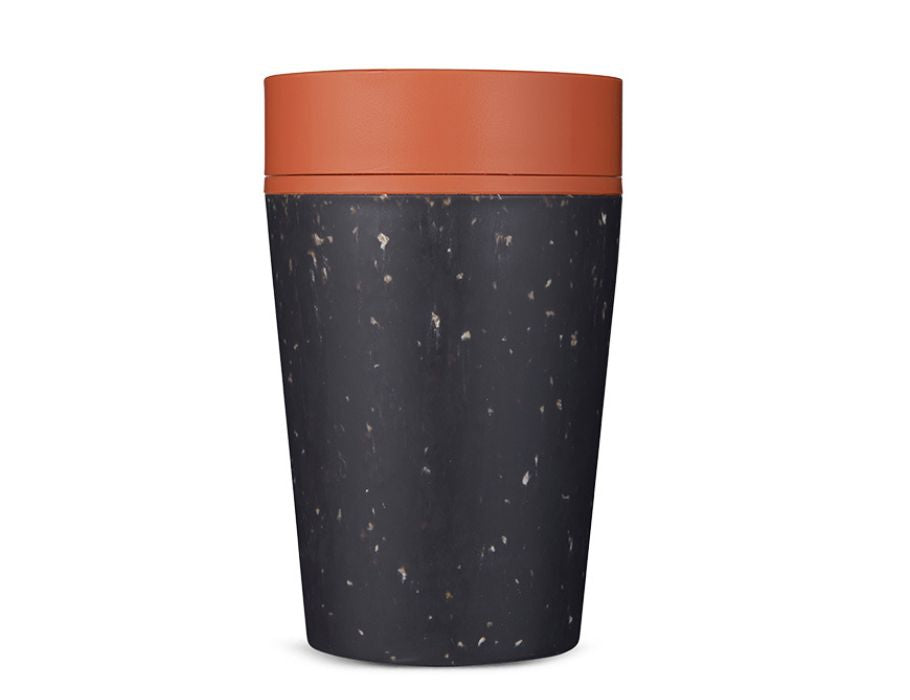 Circulaire co. tasse à café - tasse circulaire - noir orange - 227 ml