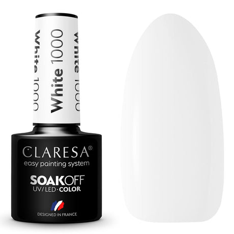 Claresa Vernis Gel UV LED 5 ml Blanc 1000