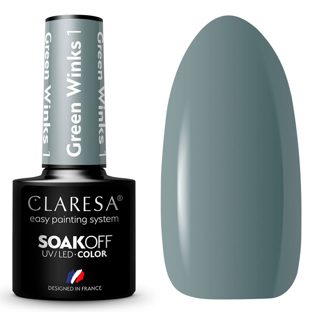 Claresa Vernis Gel UV LED 5 ml Vert Clins d'oeil 1