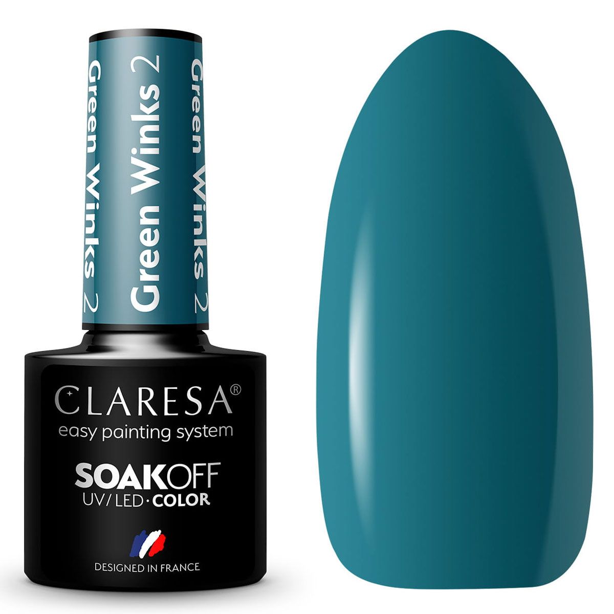 Claresa Vernis Gel UV LED 5 ml Vert Clins d'oeil 2